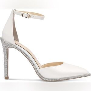 Jessica Simpson Women's Pemota-B Pointed-Toe Ankle-Strap Pumps Size 8.5 LNC